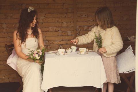 vintage bridal teaparty © - Christy Blanch Photography / French Wedding Style Blog