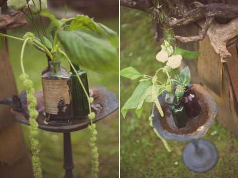 vintage wedding flowers © - Christy Blanch Photography / French Wedding Style Blog