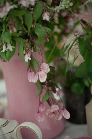 wild pink wedding flowers