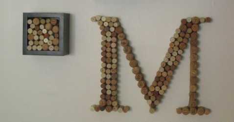 wine monogram letter