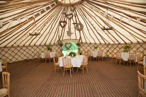 yurt wedding reception