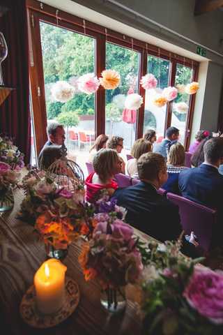 bright wedding flowers