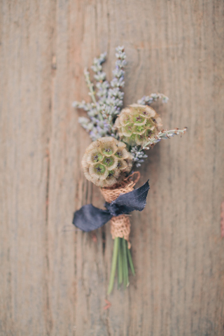 grooms shabby chic buttonhole