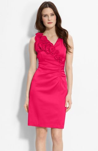 pink maid of honour dress