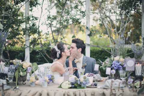 shabby chic wedding shoot