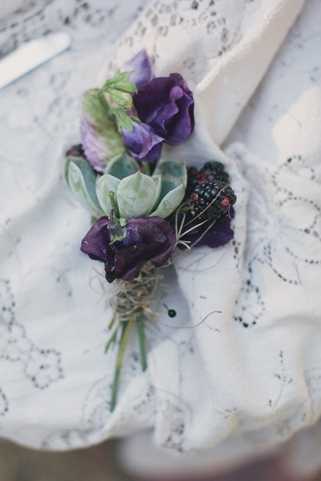 succulent wedding buttonhole