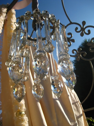 upcycled wedding chandelier