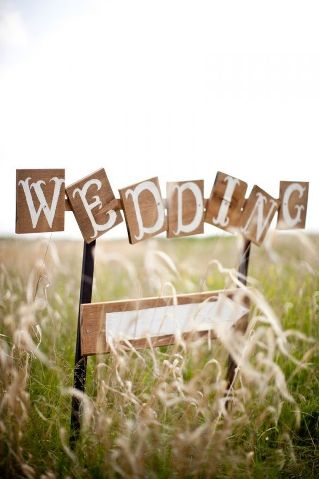 wedding field sign