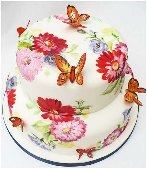 butterfly wedding cake