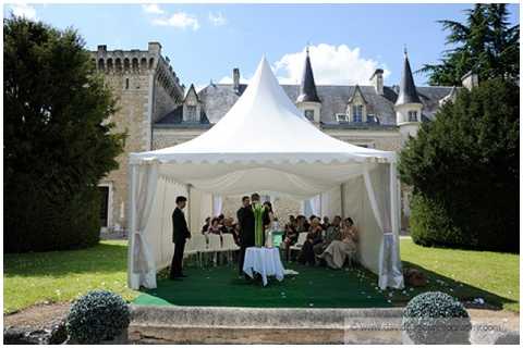 outdoor wedding reception