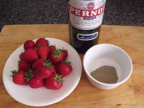 pernod and strawberries #recipe 