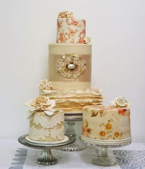 vintage wedding cakes