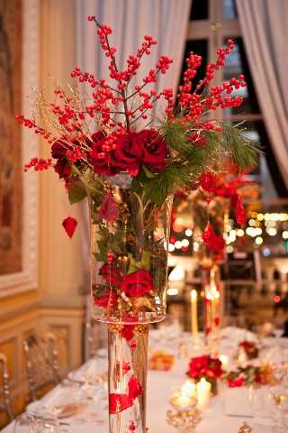 winter wedding centrepieces