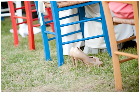 coloured wedding chairs