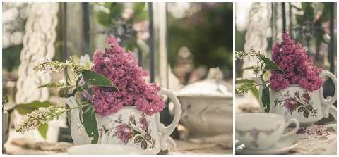 pink shabby chic flowers