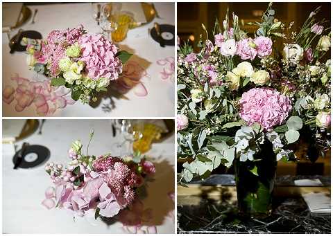 pink wedding flowers