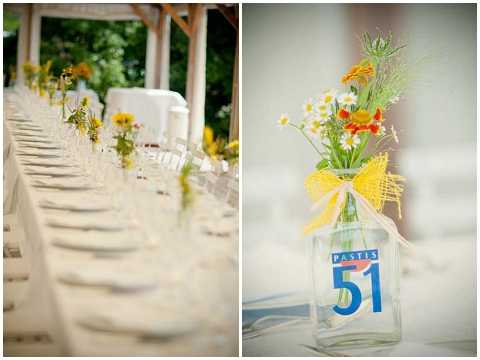 shabby chic wedding table decorations