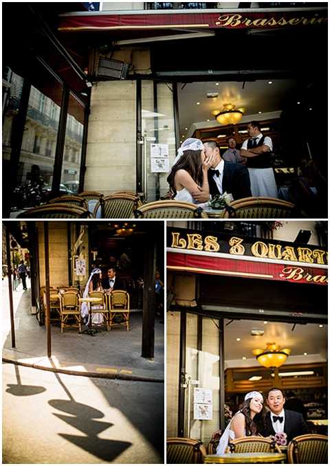 paris cafe wedding