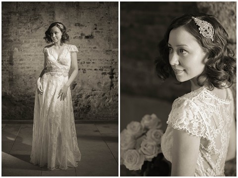 vintage bridal headdress