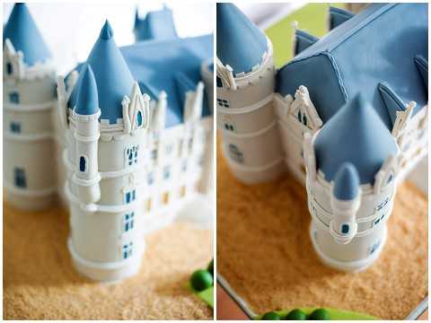 castle wedding cake