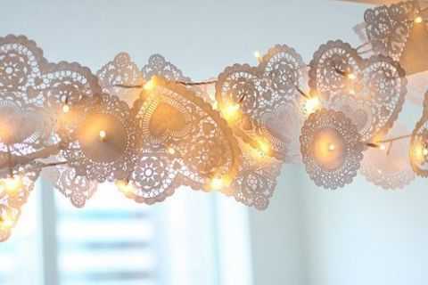 paper lace doilies garland