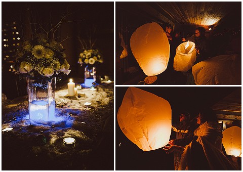 sky lanterns wedding