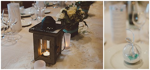 teal white wedding decorations