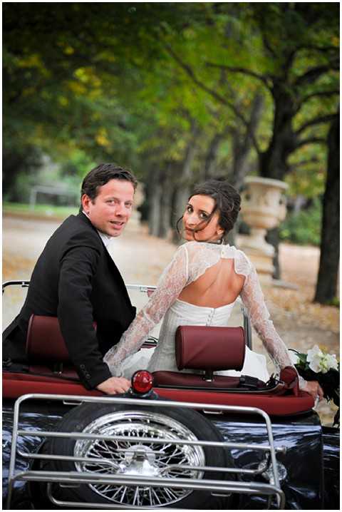 vintage wedding car france