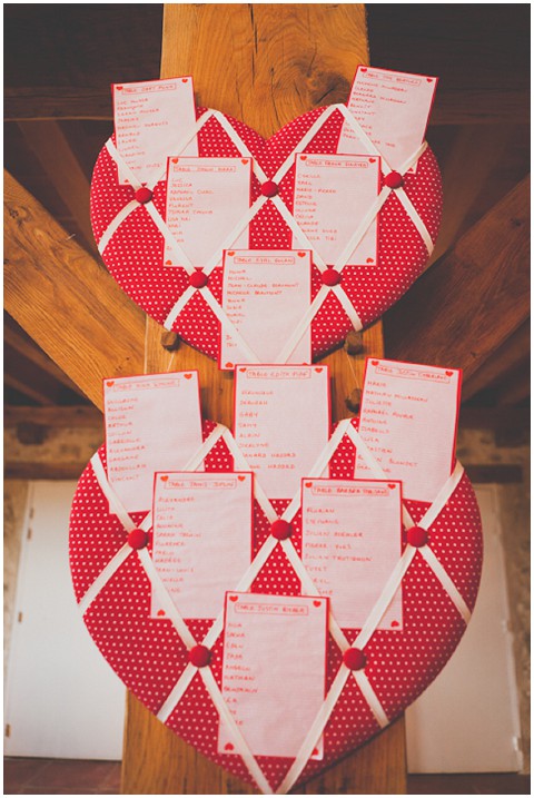 heart table plans