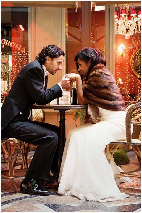 paris cafe wedding