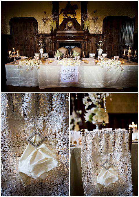 lace wedding table