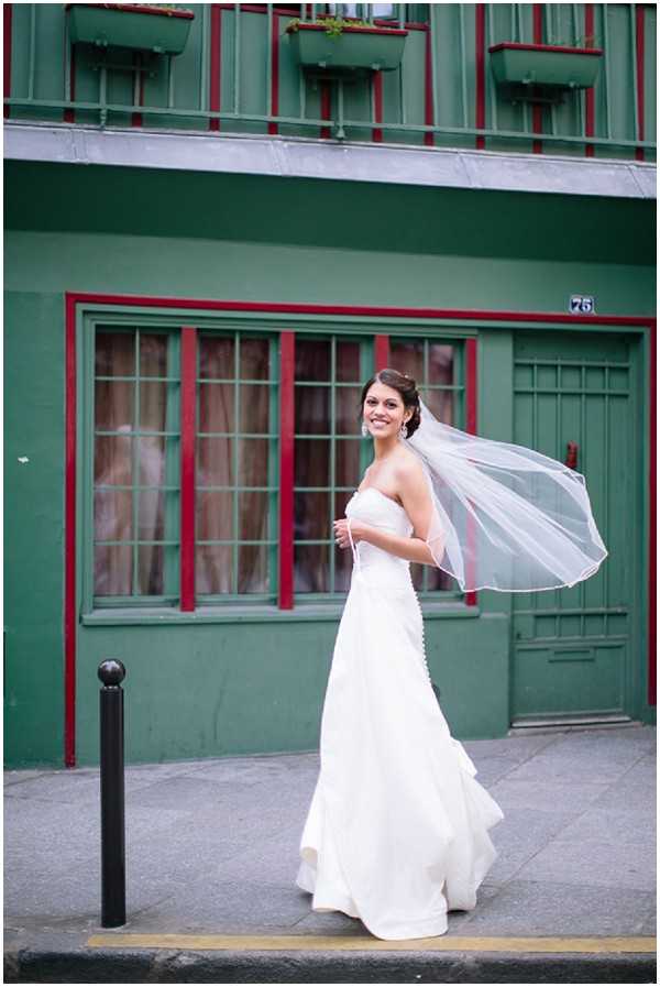 bride in paris