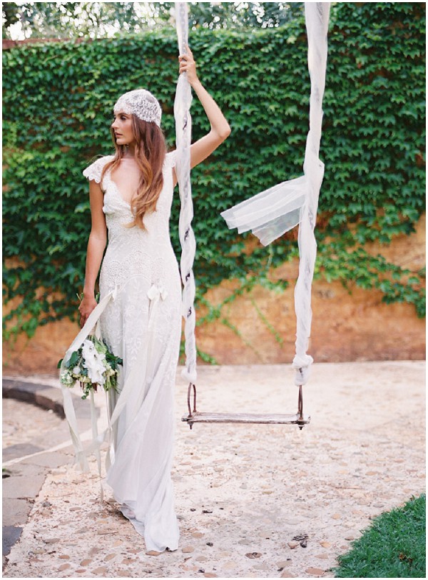 bride and swing