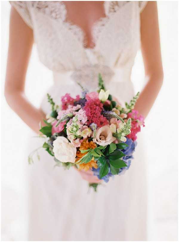 bright wedding flowers