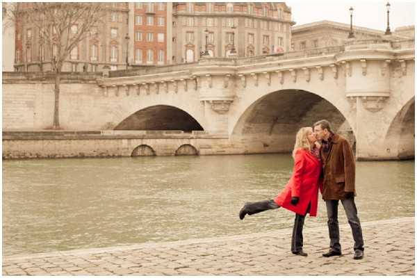 Chic Paris Proposal on Pont des Arts - French Wedding Style