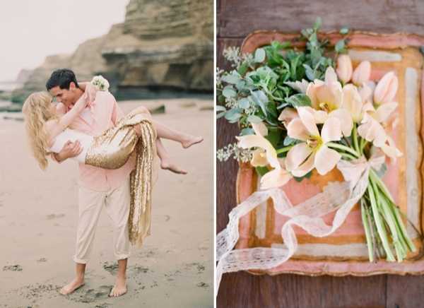 blush gold wedding inspiration