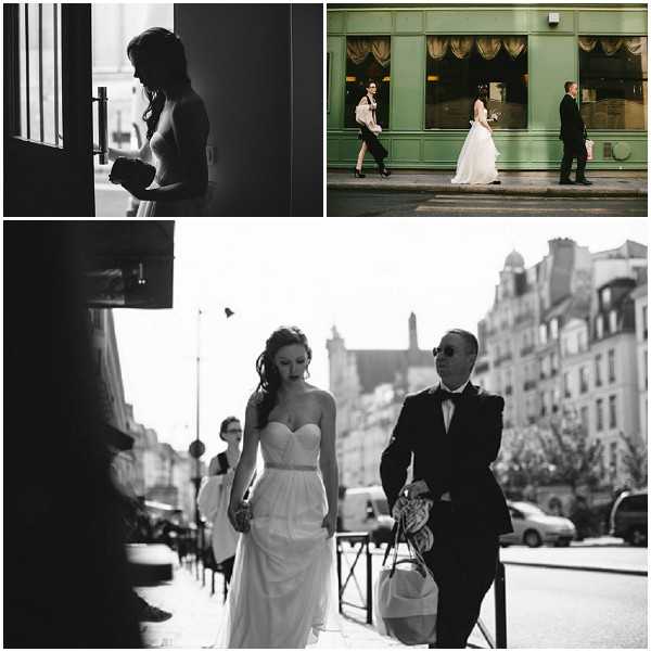 bride streets of Paris