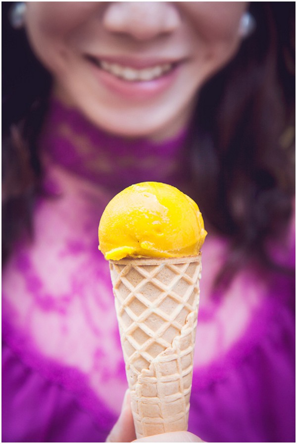 orange icecream cone