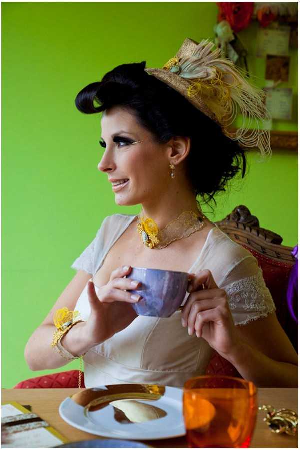 quirky bridal style