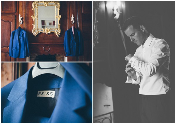 blue reiss grooms suit / © Craig George Photography / French Wedding Style Blog