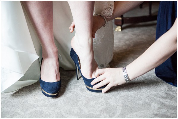 blue wedding shoes