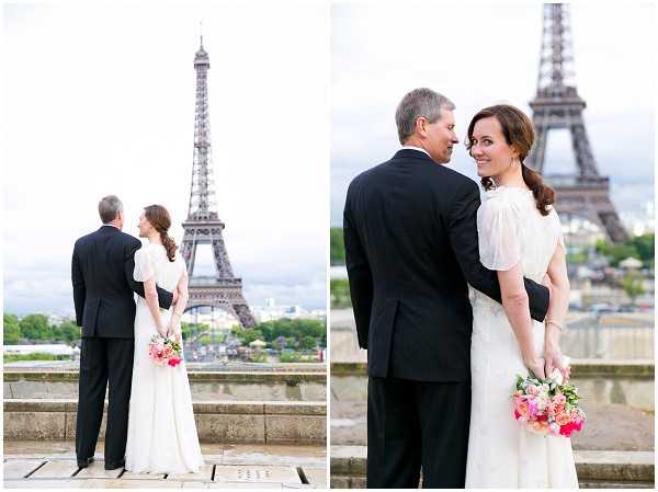 bride groom eiffel tower