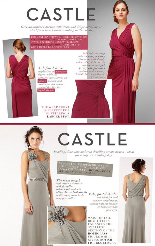 bridesmaid dresses fit for a castle