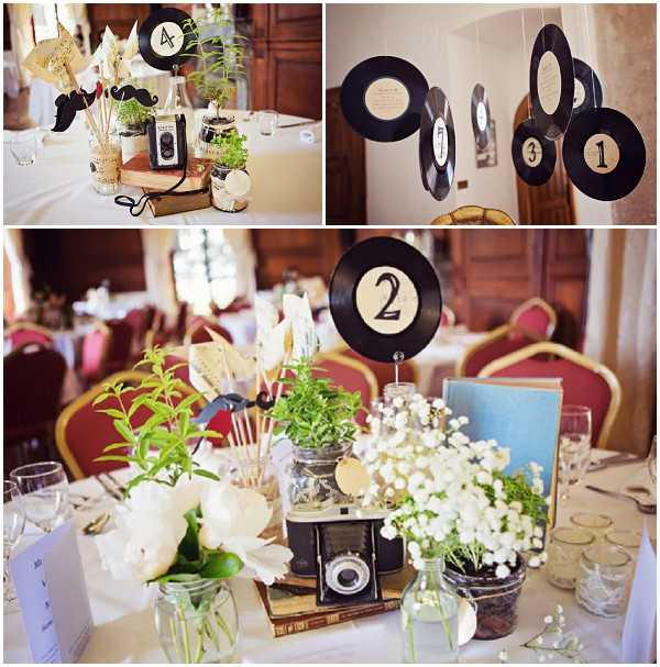 music wedding decor