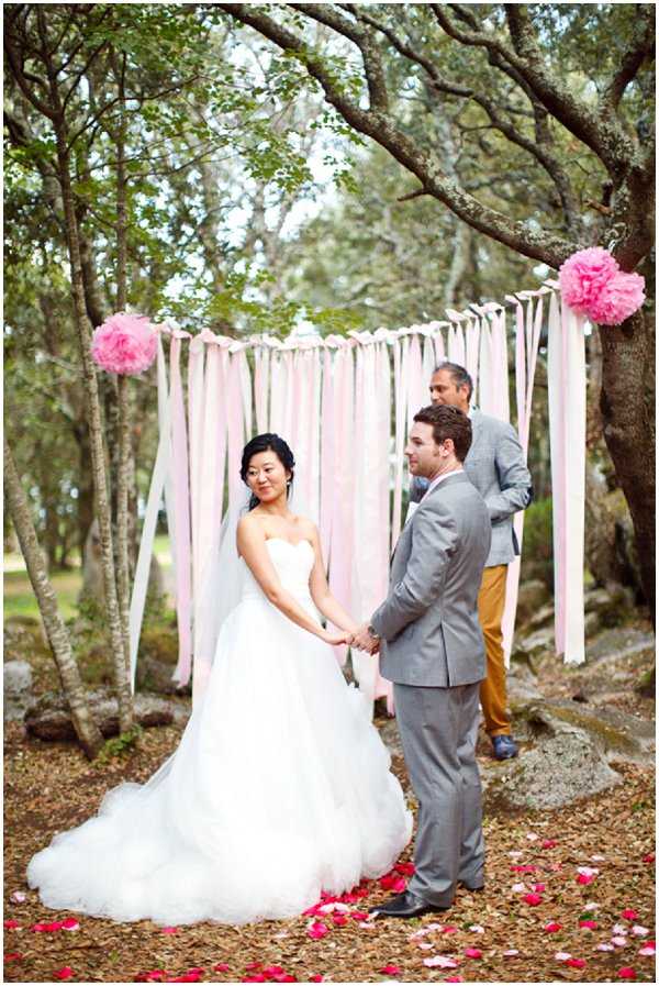 woodland wedding ceremony