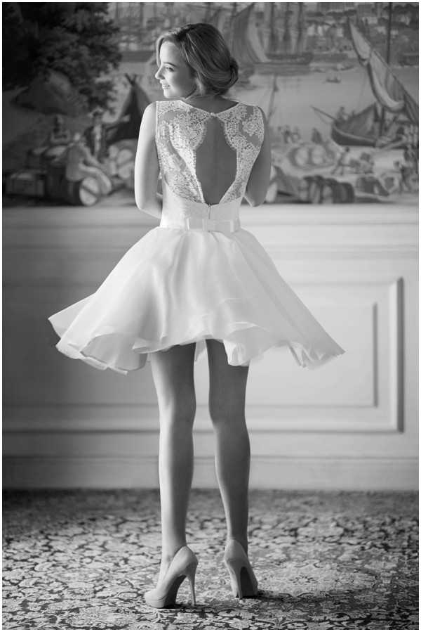 cute short cocktail wedding dress