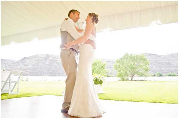 first dance tent with open sided tent