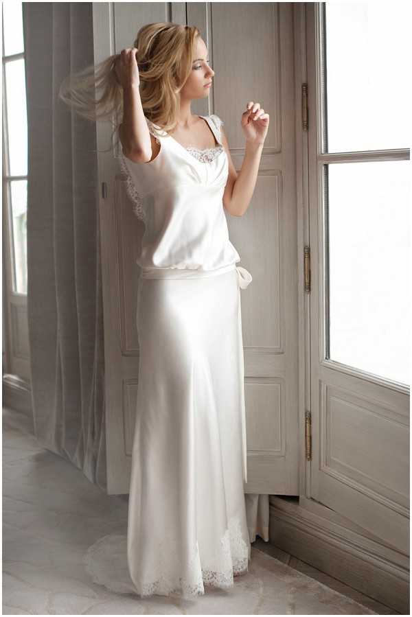 french silk wedding dress