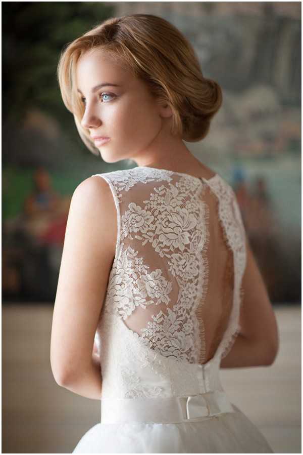 lack back bridalwear