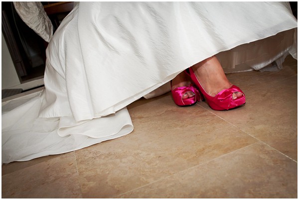 pink brides shoes